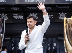 Romero recebeu homenagem do Corinthians antes do confronto válido pelo Paulistão 2026Jhony Inac...